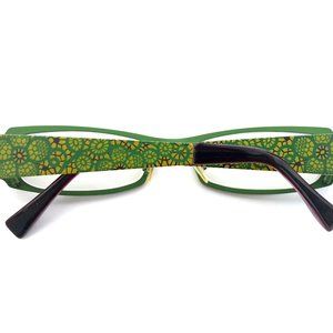 Jean Lafont eyeglasses frames with green flowers